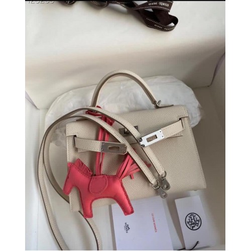 Hermes Kelly 28cm Schoudertassen Epsom Leer KL28 Crème