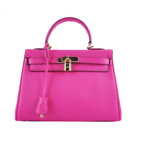 Hermes Kelly 28cm schoudertassen perzik korrelig leer goud