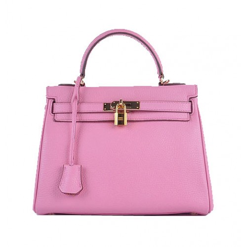 Hermes Kelly 28cm schoudertassen Sakura korrelig leer goud
