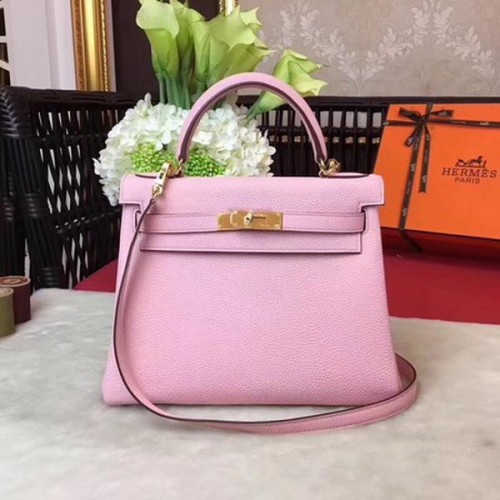 Hermes Kelly 32cm schoudertas TOGO leer KY32 roze
