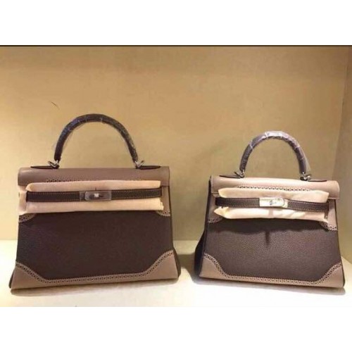 Hermes Kelly 32cm/28cm draagtas TOGO leer KY28 gary