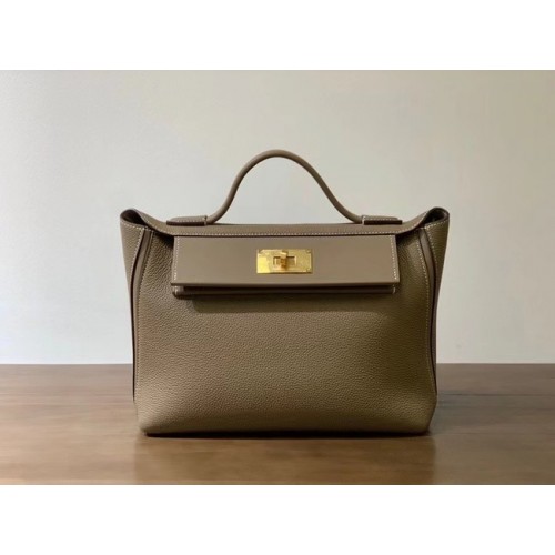 Hermes Kelly Original togo lederen draagtas H2424 grijs