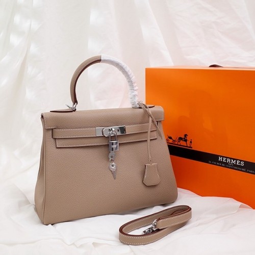 Hermes Kelly Schoudertas Origineel TOGO Leer KY3255 abrikoos