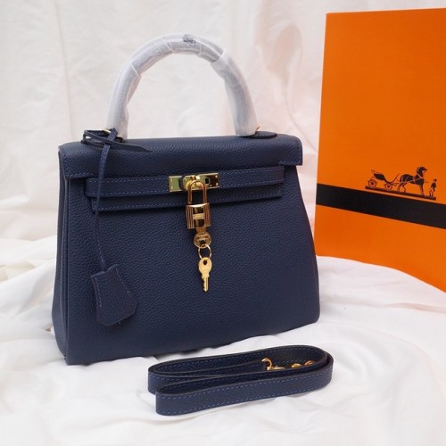 Hermes Kelly Schoudertas Origineel TOGO Leer KY3255 koningsblauw