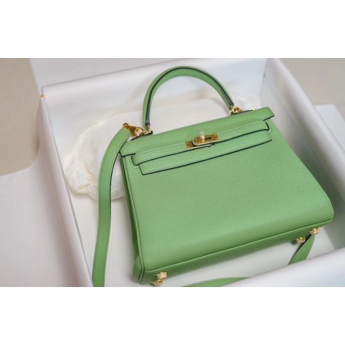 Hermes Kelly Togo Leer H5600 groen