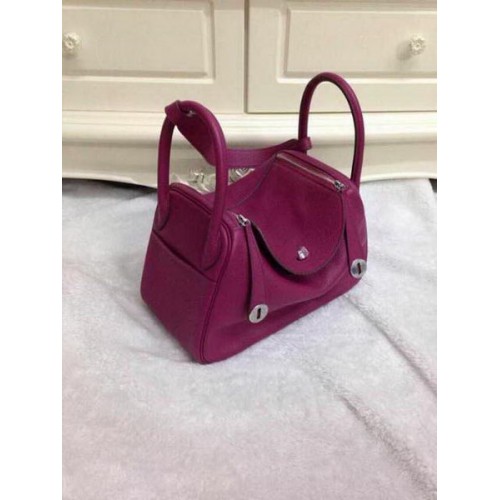 Hermes Lindy 30CM originele lederen schoudertas HLD30 paars