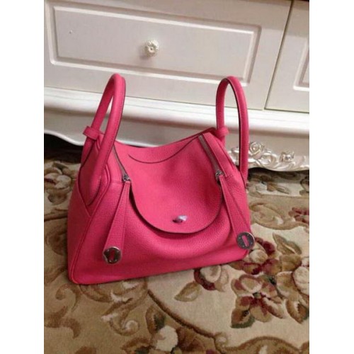 Hermes Lindy 30cm originele lederen schoudertas HLD30 Rose