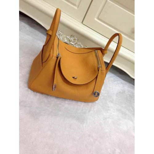 Hermes Lindy 30CM originele lederen schoudertas HLD30 tarwe
