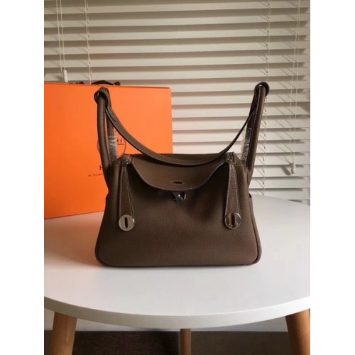Hermes Lindy Original Togo lederen tas 5086 donkergrijs