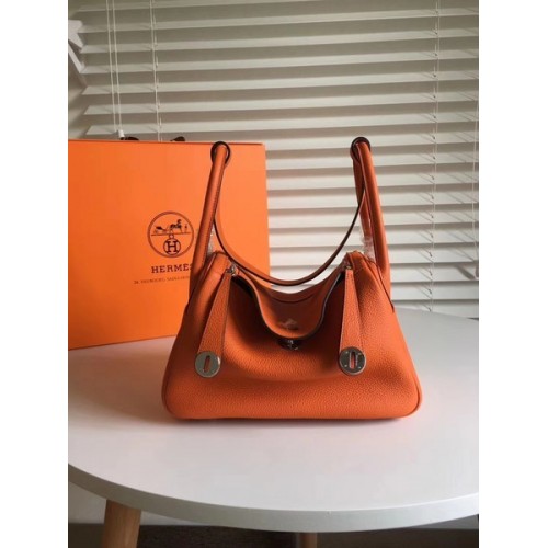Hermes Lindy Original Togo lederen tas 5086 oranje