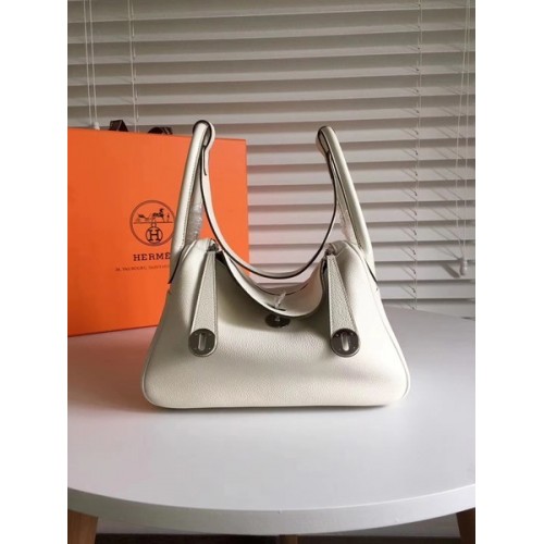 Hermes Lindy Original Togo lederen tas 5086 wit