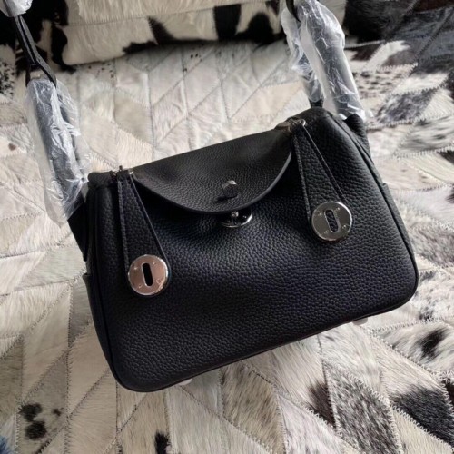 Hermes Mini Lindy Original Togo lederen tas 5088 zwart
