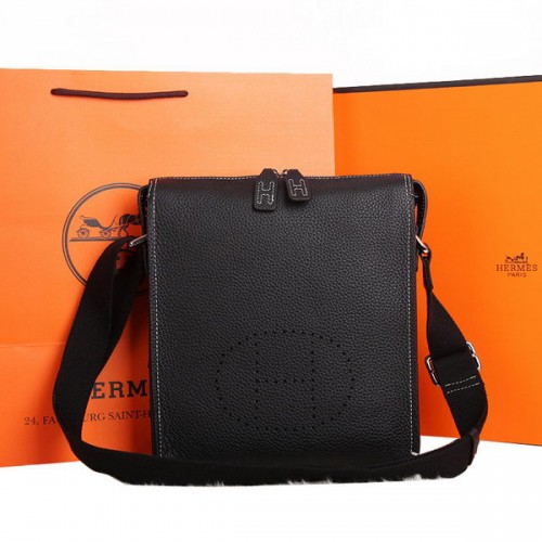 Hermes originele kalfsleren koerierstas M86681 zwart
