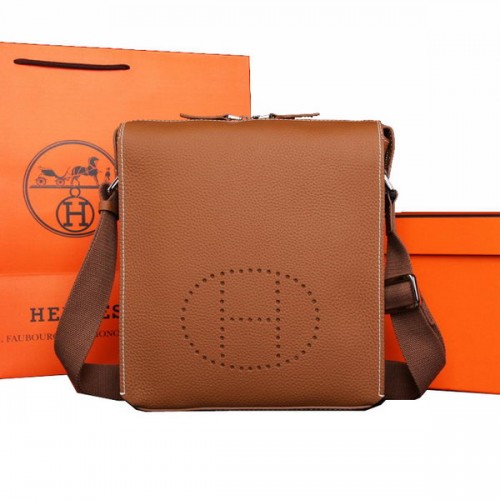 Hermes originele kalfsleren koerierstas M86681 tarwe