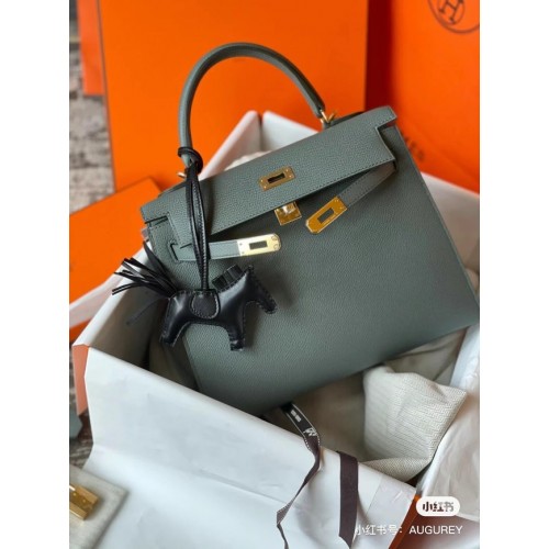 Hermes Original Epsom Leer KEL2578 Olifant grijs