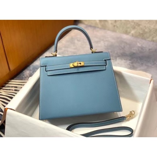Hermes Origineel Epsom Leer KEL2578 blauw
