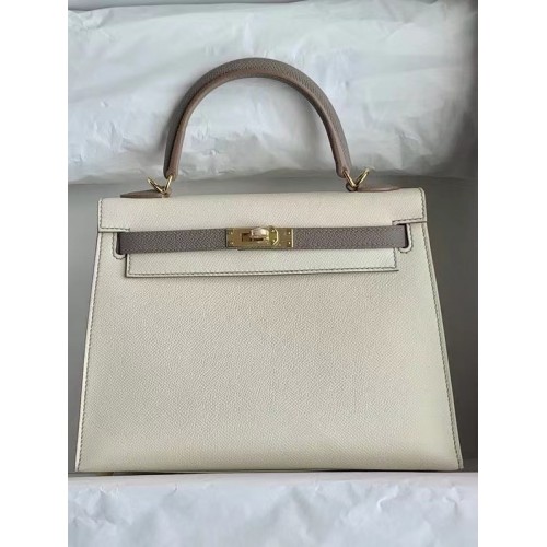 Hermes Original Epsom Leer KEL2578 creme&grijs