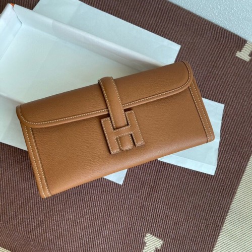 Hermes Original Espom lederen clutch 37088 bruin