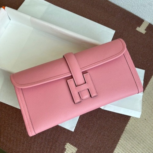 Hermes Original Espom lederen clutch 37088 kersenbloesems