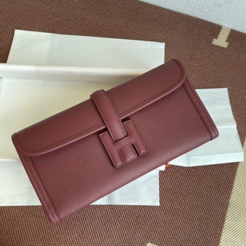 Hermes Original Espom lederen clutch 37088 bordeaux