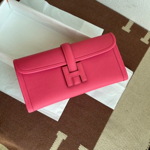 Hermes Original Espom lederen clutch 37088 roze