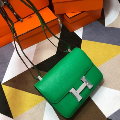 Hermes Original Espom lederen Constance tas 5333 groen