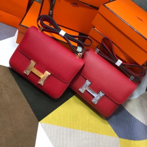Hermes Original Espom lederen Constance tas 5333 rood