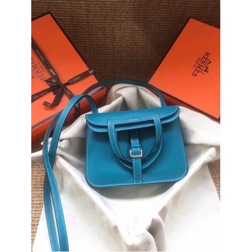 Hermes Original Halzan minitas H069523 blauw zanzibar