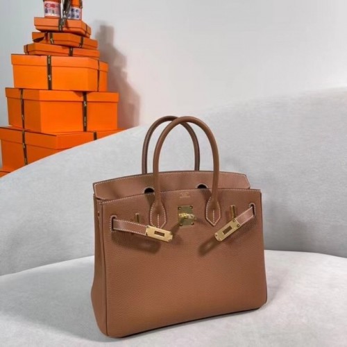Hermes Original Togo Leer HB30O bruin