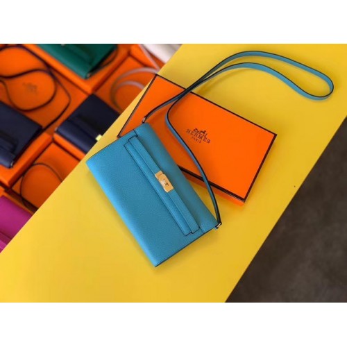 Hermes Original kelly espom leer to go woc tas H4087 blauw