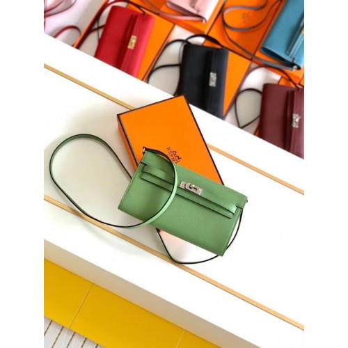 Hermes Original kelly espom leer to go woc tas H4087 groen