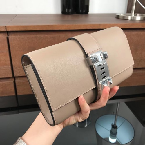 Hermes Originele snelle lederen clutch 37000