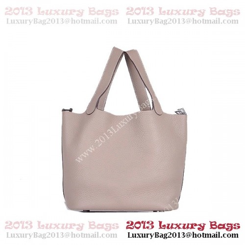 Hermes Picotin Lock MM tas in Clemence leer 8616 grijs