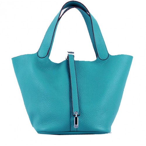 Hermes Picotin Lock MM tas in origineel leer H8616 groen
