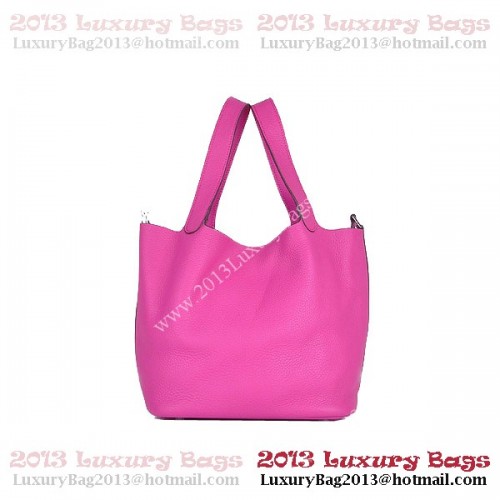 Hermes Picotin Lock PM tas in Clemence leer 8615 perzik