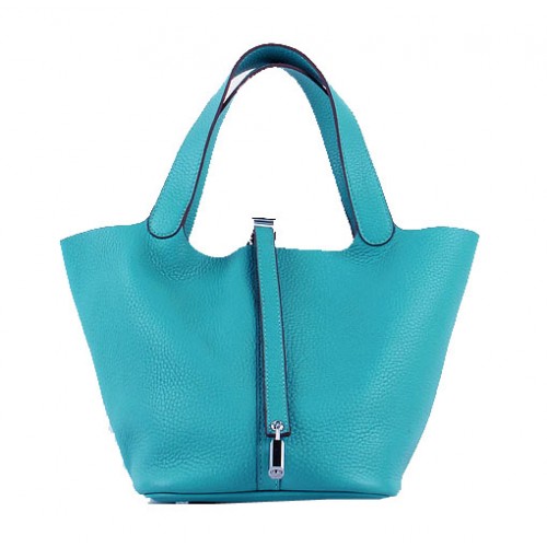 Hermes Picotin Lock PM tas in Clemence leer H8615 groen
