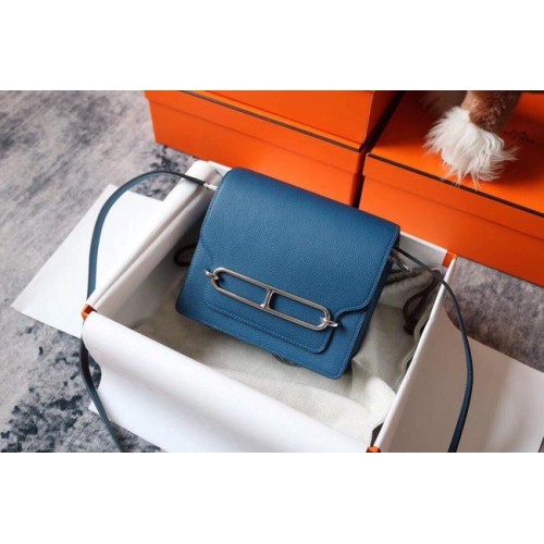 Hermes Roulis 19cm Evercolor 9D H9003 blauw&Zilver