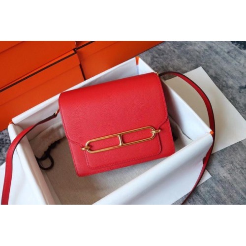Hermes Roulis 19cm Evercolor 9D H9003 rood&Goud