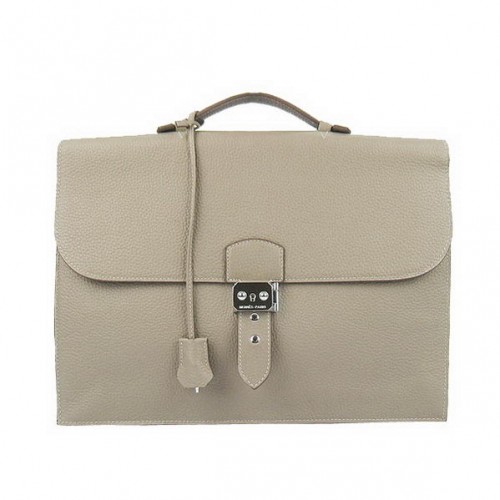 Hermes Sac Depeche aktetas 38 cm Clemence grijs