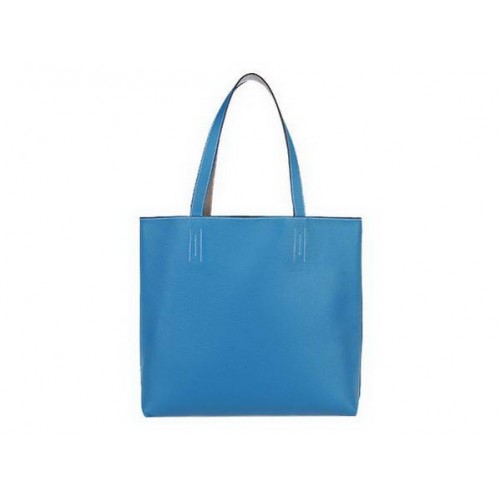 Hermes boodschappentas 36cm Totes Clemence leer blauw