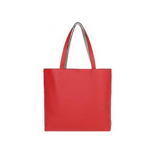 Hermes Boodschappentas 36CM Totes Clemence Leder Licht Rood