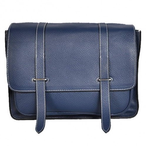 Hermes Steve 32CM herentas Clemence donkerblauw