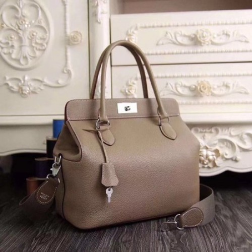 Hermes Toolbox Togo tas origineel leer 3259 lichtgrijs