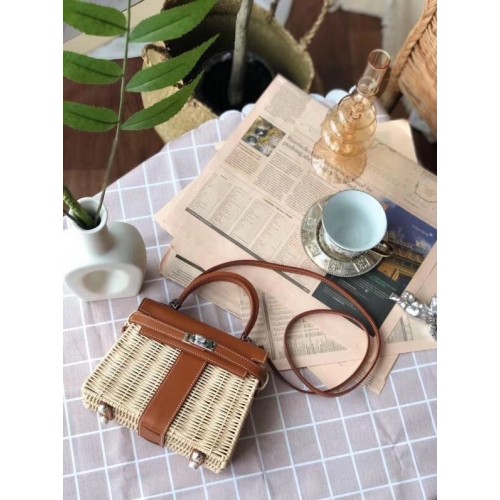 Hermes kelly picknicktas 9810 bruin