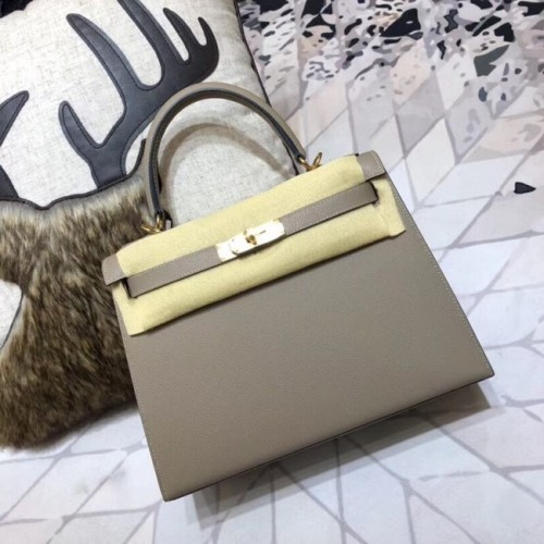 Hermes origineel Kelly Epsom Leer KL32 grijs