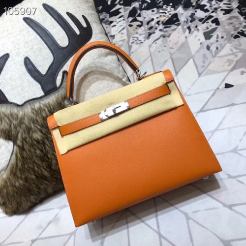Hermes origineel Kelly Epsom Leer KL32 oranje
