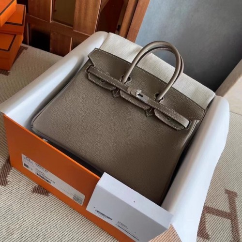 Hermes origineel Togo leer HB25O donkergrijs