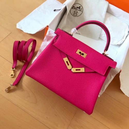 Hermes originele Togo lederen tas KL320 roze