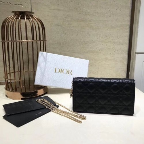 LADY DIOR KALFSHEREN PORTEFEUILLE C9025A zwart