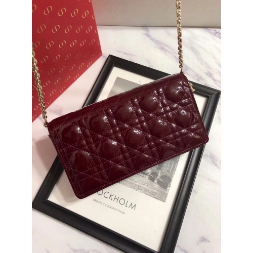 LADY DIOR CALFSKIN WALLET M9001 Bordeaux